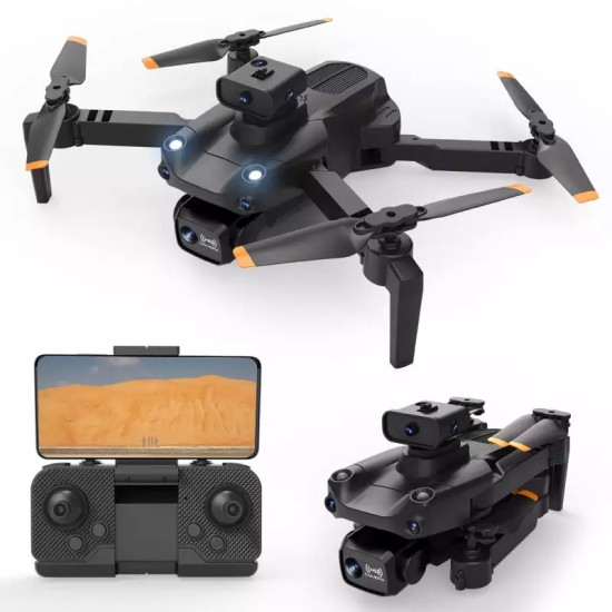 Toysky S172 Max Drone FPV UAV Πεντάπλευρης αποφυγής εμποδίων με διπλή κάμερα 4K (Μαύρο)