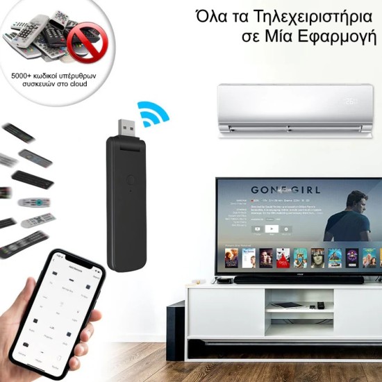 MOES WiFi Smart IR & RF Universal Remote USB για Alexa & Google