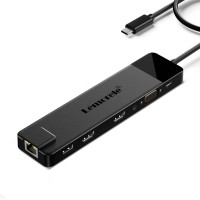 Lemorele TC100 Docking Station 13-σε-1 USB-C Hub με Dual 4K HDMI, VGA, PD 100W, Ethernet, SD/TF & Audio για Laptop / MacBook / Surface