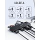 Lemorele TC94 Docking Station 10-σε-1 USB-C Hub με Triple Display (Dual HDMI + VGA), PD 100W, SD/TF & Audio για Laptop / MacBook / Surface