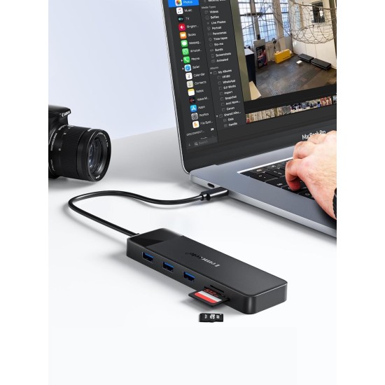Lemorele TC94 Docking Station 10-σε-1 USB-C Hub με Triple Display (Dual HDMI + VGA), PD 100W, SD/TF & Audio για Laptop / MacBook / Surface