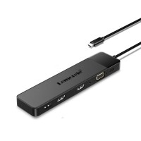 Lemorele TC200 Docking Station 13-σε-1 USB-C Hub για MacBook Pro / Air με Dual 4K HDMI, VGA, PD 100W, SD/TF & Audio Jack