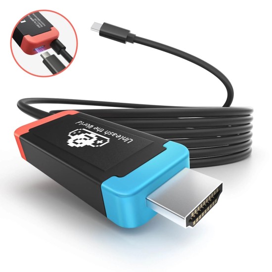 Lemorele L100 USB-C σε HDMI 4K60 HDR για Nintendo Switch, Steam Deck & ROG Ally με PD 100W