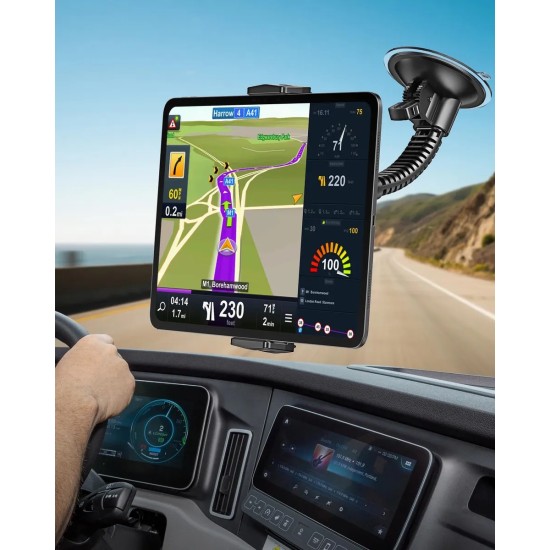 A2C IP3-S50 Βάση Tablet Αυτοκινήτου Heavy Duty με Βεντούζα για Ταμπλό, Παρμπρίζ & Επαγγελματικά Οχήματα