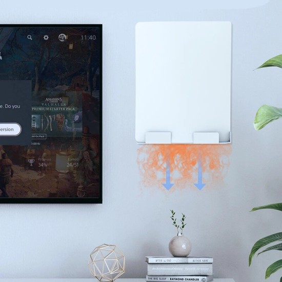 JYS P5226 Βάση Τοίχου για PS5 / PS5 Slim / PS5 Pro – Universal Wall Mount Console Stand Λευκό