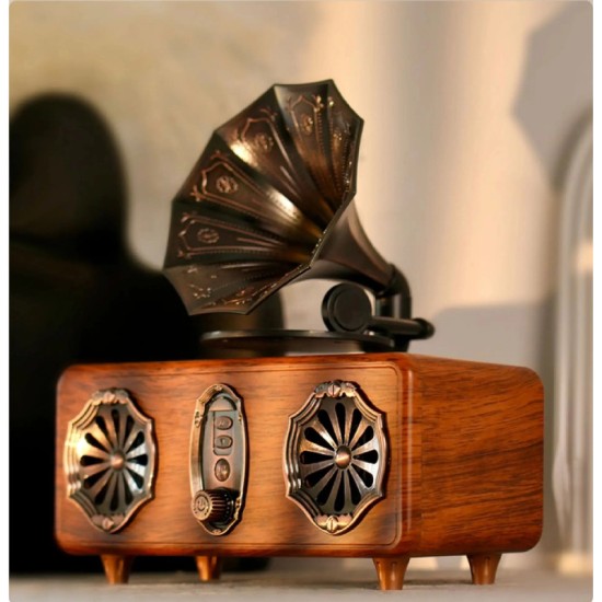 Old Street Audio Vintage Ασύρματο Ηχείο Ξύλινο (2x5W/Μπαταρία 1800mAh/Bluetooth 5.4/FM Radio/USB/TF/AUX/TWS)