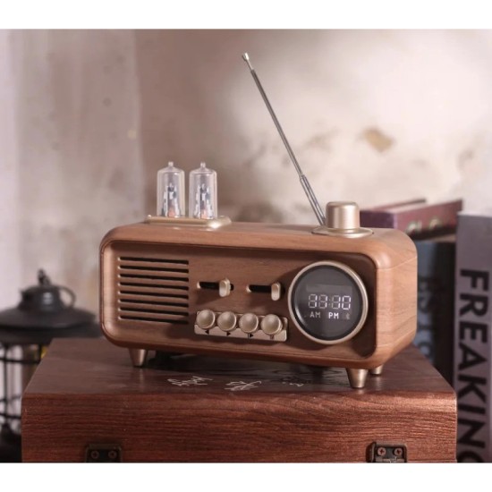 Old Street Audio Vintage Bluetooth Ηχείο Ξύλινο (7W/Μπαταρία 1800mAh/Bluetooth 5.4/FM Radio/USB/TF/AUX/TWS)