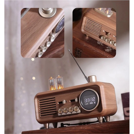 Old Street Audio Vintage Bluetooth Ηχείο Ξύλινο (7W/Μπαταρία 1800mAh/Bluetooth 5.4/FM Radio/USB/TF/AUX/TWS)