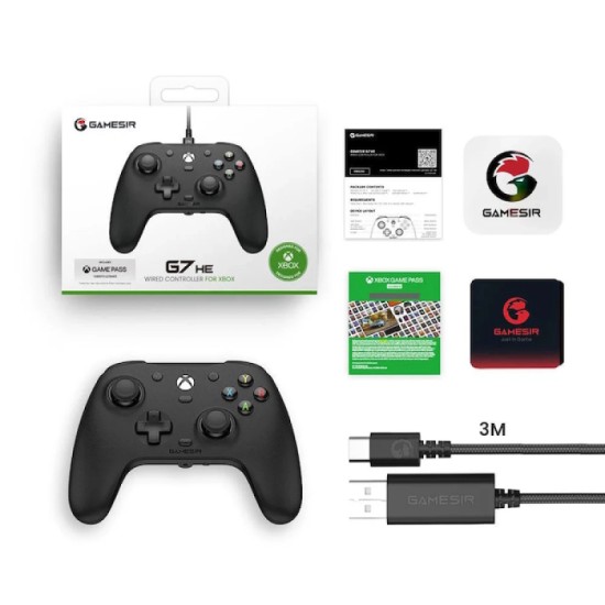 Gamesir G7 HE Ενσύρματο Gamepad με Hall Effect με Δόνηση για PC / Xbox One / Xbox Series Black
