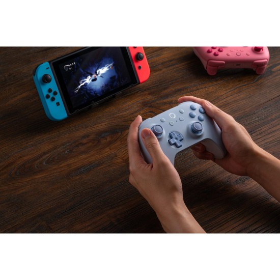 8BitDo Ultimate 2C Bluetooth Controller για Switch (Hall Effect Μοχλοί/Δόνηση Rumble/Turbo) Blue
