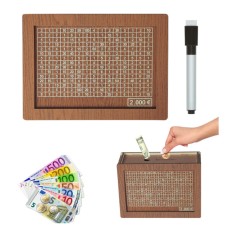 Kakeibo Box Γιαπωνέζικος Κουμπαράς Ξύλινος Ρετρό για Αποταμίευση 2000€ - Καφέ Kakeibo Box Γιαπωνέζικος Κουμπαράς Ξύλινος Ρετρό για Αποταμίευση 2000€ - Καφέ